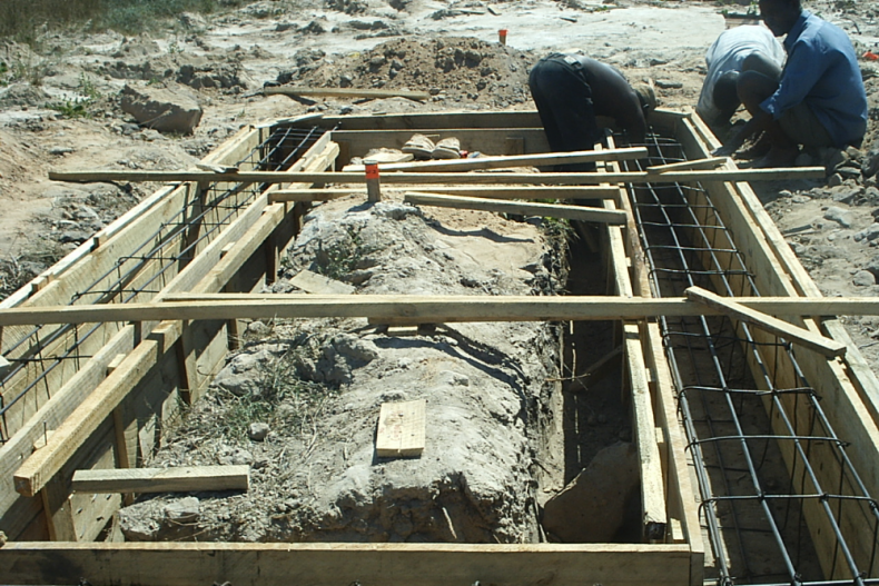 Fundering van de watertoren