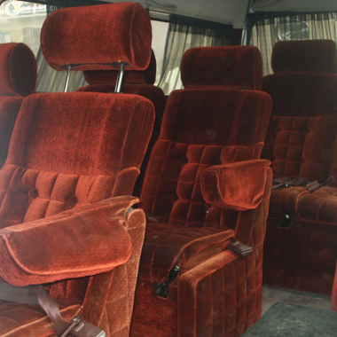 Interieur van de bus