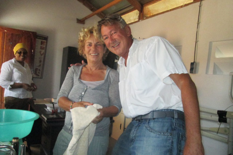 Kees en Babs in Tanzania